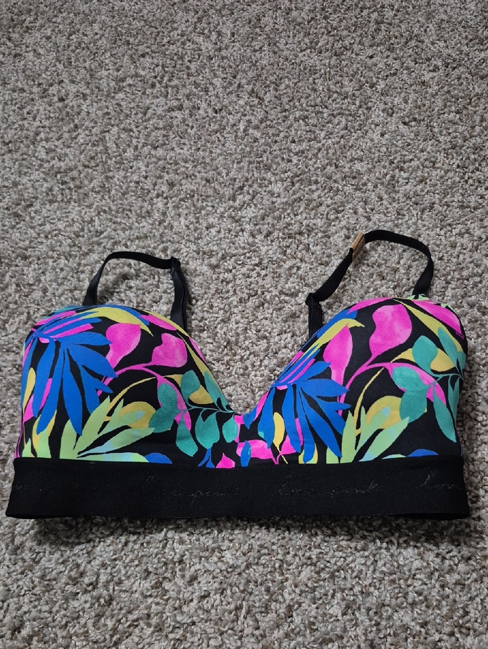 Colorful Tropical Print Bralette